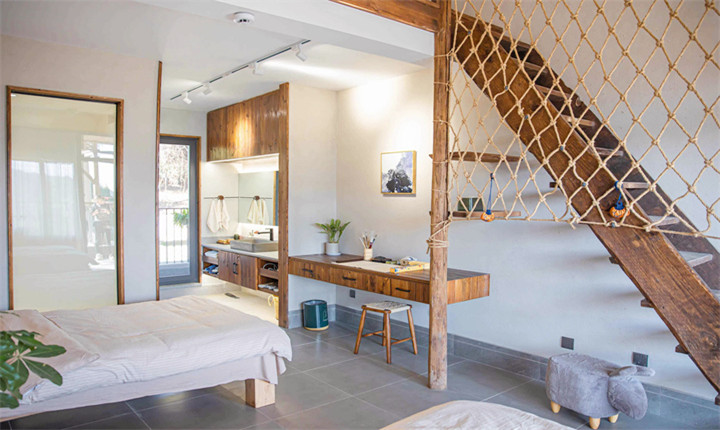 巽五/坎六/艮七 LOFT (单人床 1.2*2m*2+双人床1.5*2米*1)