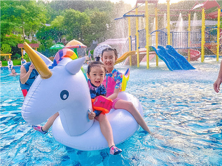 夏日玩水自由~￥499·毕升贵宾私汤套餐=梦幻水上乐园畅玩+泳池、闯关城堡+24H私汤畅泡+私汤房住宿+2大1小早餐