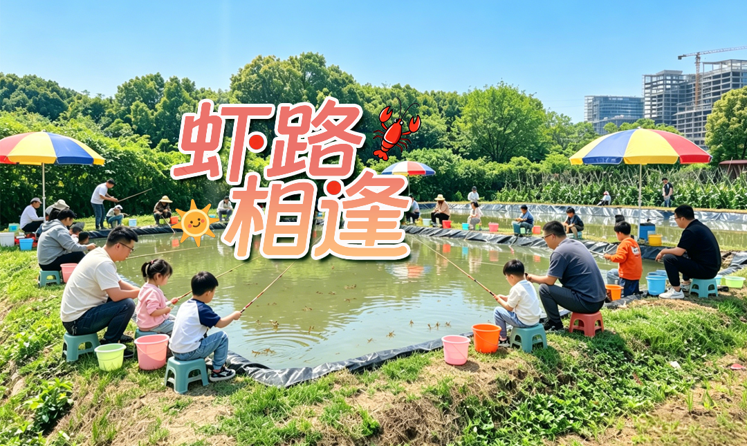 五一的快乐是钓龙虾给的！中州府生态园“虾”路相逢！